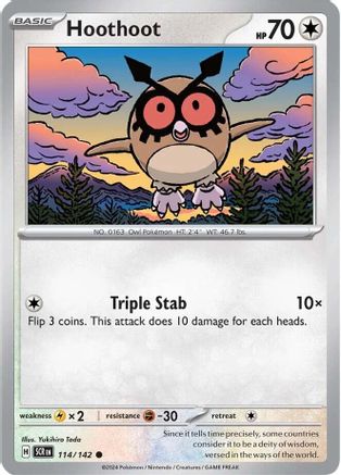 Hoothoot 114/142 - Common - Reverse Holofoil