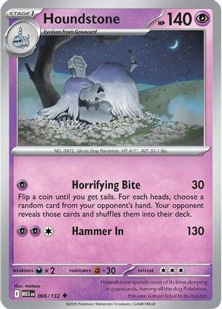 Houndstone 066/132 - Uncommon - Reverse Holofoil