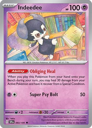 Indeedee 093/191 - Uncommon - Reverse Holofoil