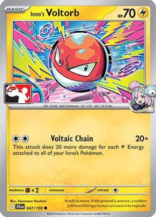 Iono's Voltorb 047 - Common - Holofoil
