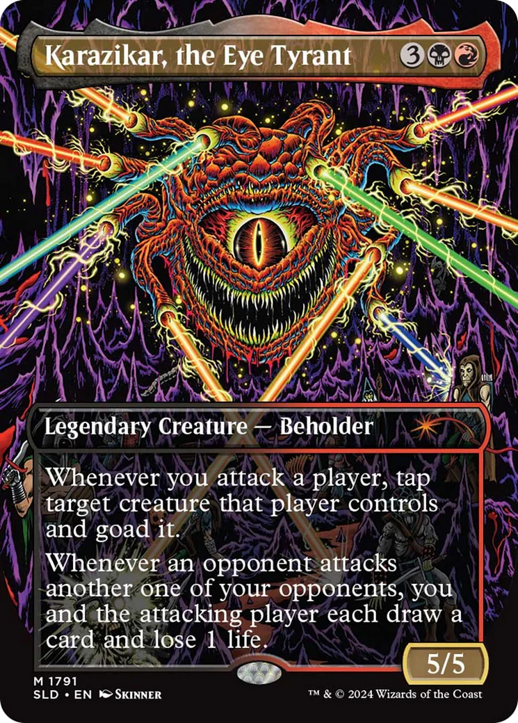 Karazikar, the Eye Tyrant (SLD-1791) - Secret Lair Drop (Borderless) Foil