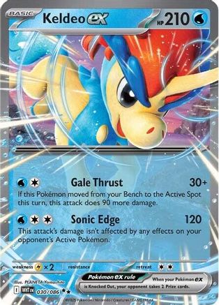 Keldeo ex 030/086 - Double Rare - Holofoil