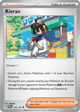 Kieran 154/167 - Uncommon - Reverse Holofoil