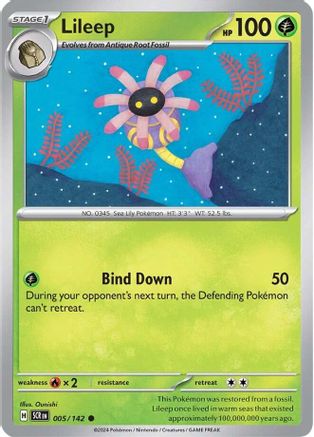 Lileep 005/142 - Common - Reverse Holofoil
