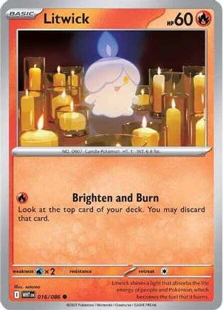 Litwick 016/086 - Common - Reverse Holofoil