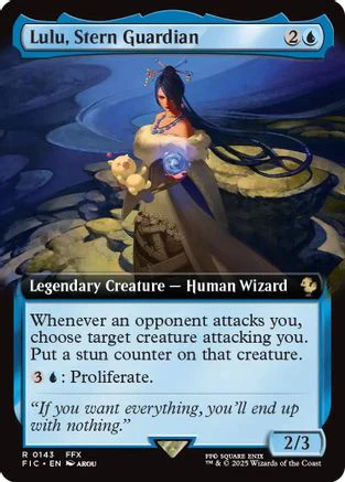 Lulu, Stern Guardian (Extended Art) (FIC-143) - Commander: FINAL FANTASY Foil