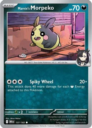 Marnie's Morpeko 137 - Common - Reverse Holofoil