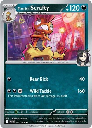 Marnie's Scrafty 133 - Uncommon