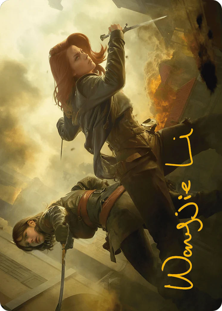 Mary Read and Anne Bonny Art Card (Gold-Stamped Signature) (ASACR-007) - Assassin's Creed Art Series (Borderless) - Image 3