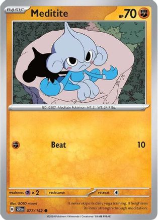 Meditite 077/142 - Common - Reverse Holofoil