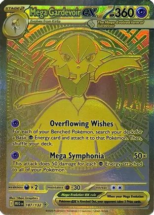 Mega Gardevoir ex 187/132 - Holo Rare - Holofoil