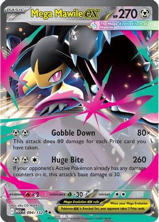Mega Mawile ex 094/132 - Double Rare - Holofoil