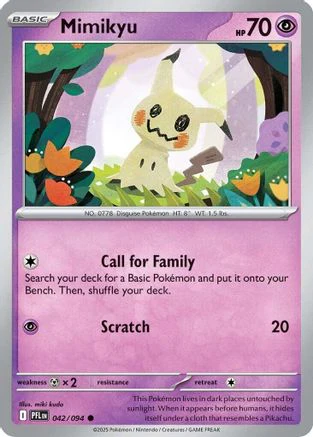 Mimikyu 042 - Common - Reverse Holofoil