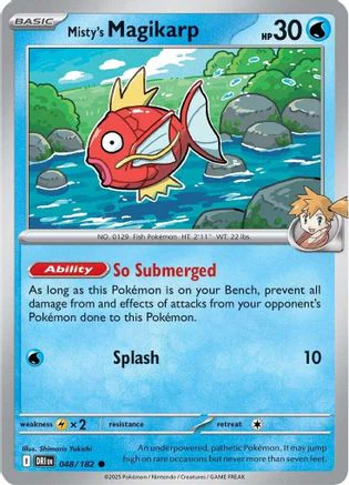 Misty's Magikarp 048 - Common - Reverse Holofoil