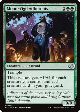 Moon-Vigil Adherents (ECL-184) - Lorwyn Eclipsed