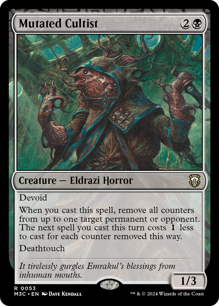 Mutated Cultist (M3C-053) - Modern Horizons 3 Commander: (devoid) Foil