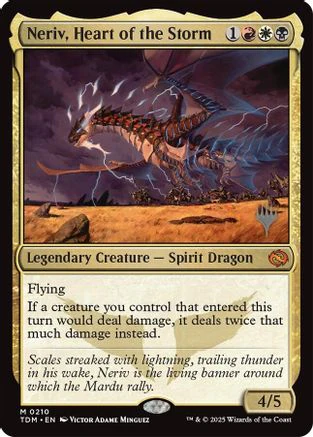 Neriv, Heart of the Storm (PPTDM-210) - Promo Pack: Tarkir: Dragonstorm Foil