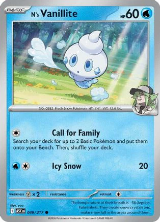 N's Vanillite (049) - ME Ascended Heroes