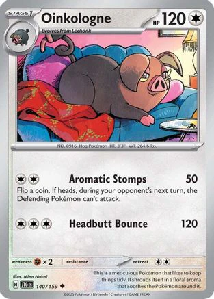 Oinkologne 140/159 - Uncommon - Reverse Holofoil