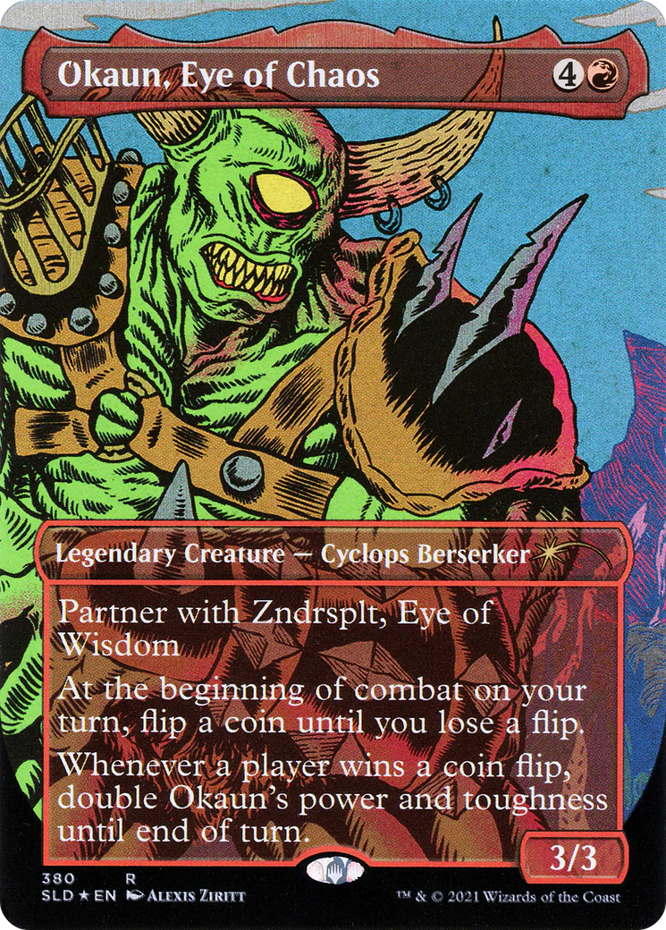 Okaun, Eye of Chaos // Okaun, Eye of Chaos (SLD-380) - Secret Lair Drop (Borderless) - Image 7