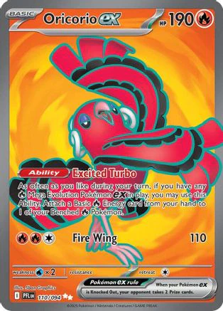 Oricorio ex 110/094 - Ultra Rare - Holofoil