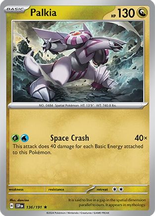 Palkia 136/191 - Rare - Holofoil
