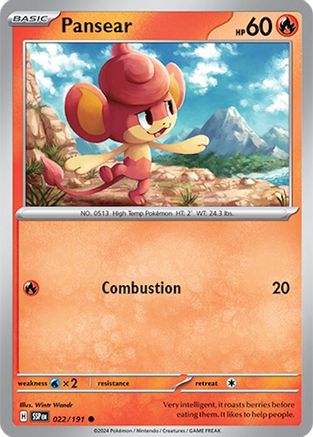 Pansear 022/191 - Common - Reverse Holofoil