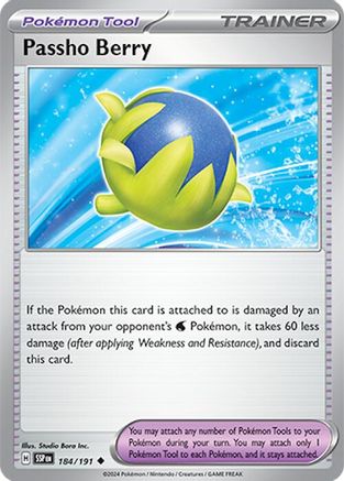 Passho Berry 184/191 - Uncommon - Reverse Holofoil