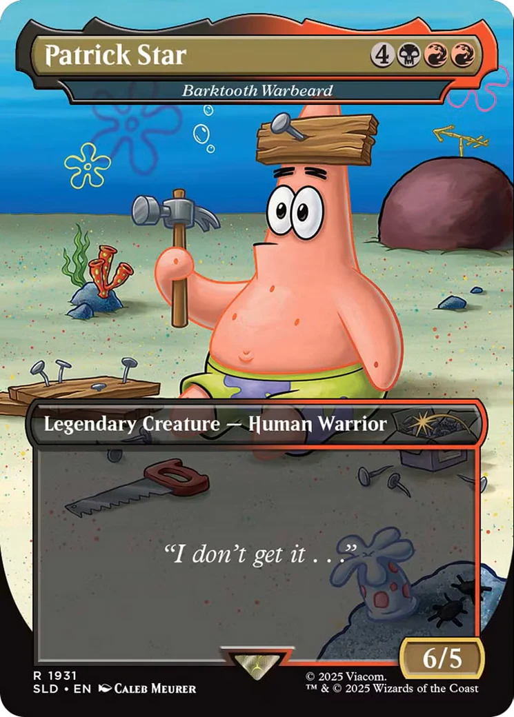 Patrick Star - Barktooth Warbeard (SLD-1931) - Secret Lair Drop Series Foil