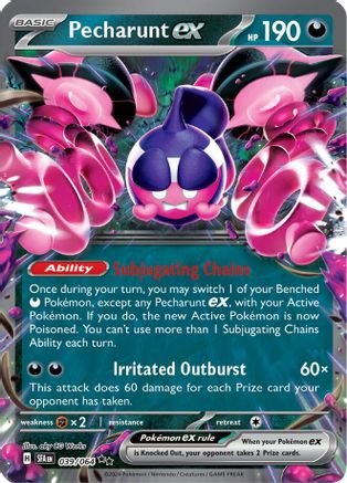 Pecharunt ex 039/064 - Double Rare - Holofoil