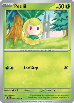 Petilil 006/159 - Common - Reverse Holofoil