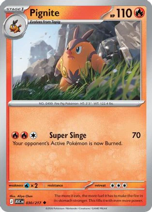 Pignite (030) - ME Ascended Heroes Reverse Holofoil