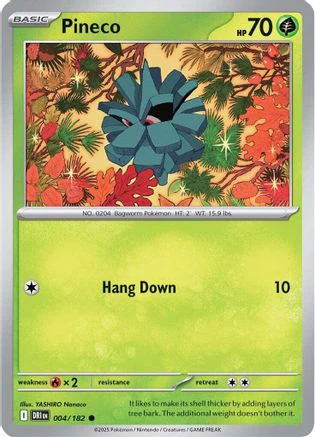 Pineco 004 - Common - Reverse Holofoil