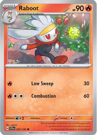 Raboot 027/142 - Common - Reverse Holofoil