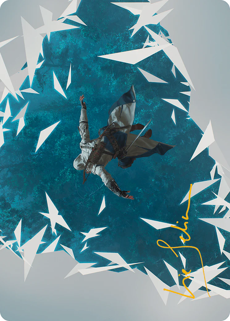 Restart Sequence Art Card (Gold-Stamped Signature) (ASACR-003) - Assassin's Creed Art Series (Borderless) - Image 3