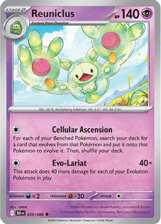 Reuniclus 039/086 - Uncommon - Reverse Holofoil