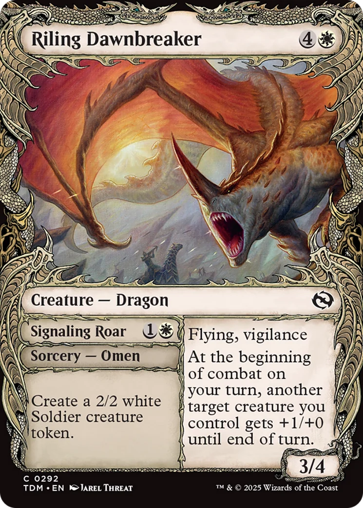 Riling Dawnbreaker (Showcase) (TDM-292) - Tarkir: Dragonstorm