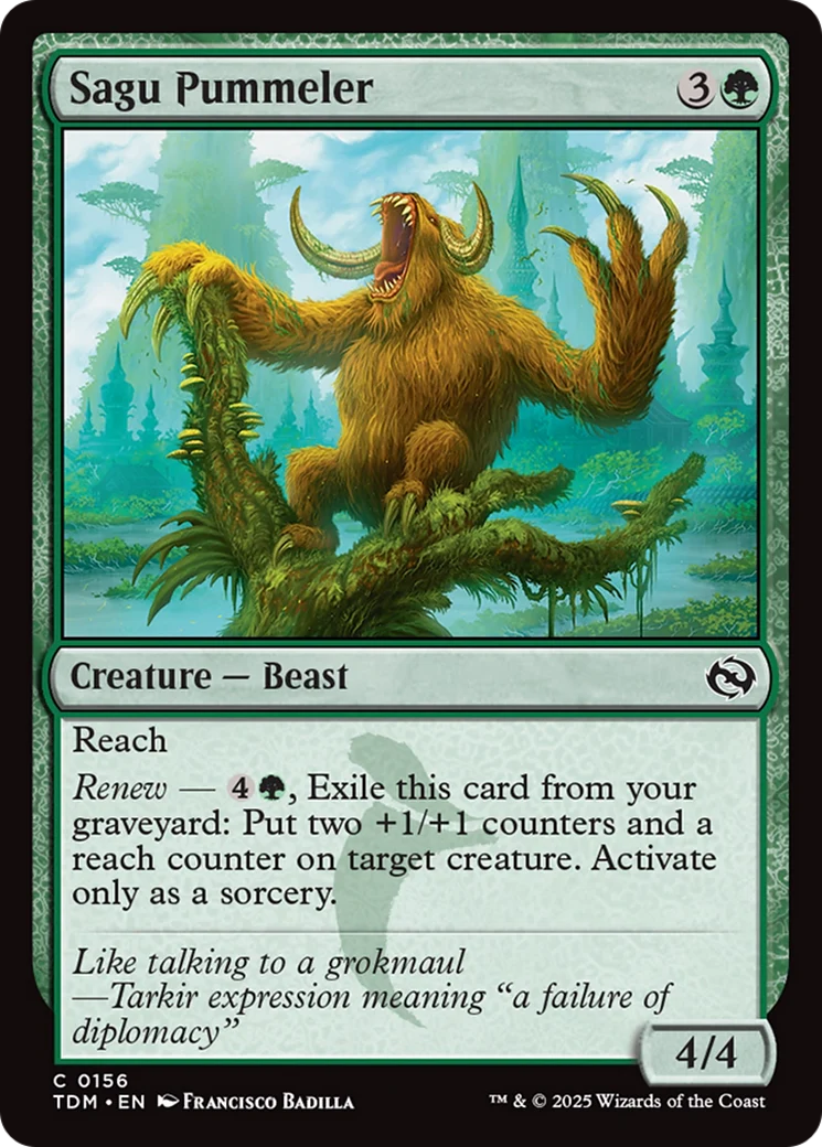 Sagu Pummeler (TDM-156) - Tarkir: Dragonstorm Foil