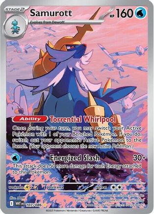 Samurott 107/086 - Illustration Rare - Holofoil