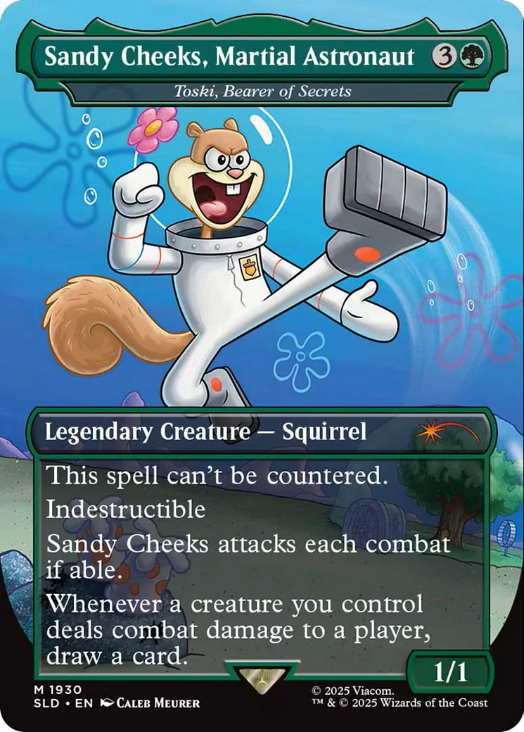 Sandy Cheeks, Martial Astronaut - Toski, Bearer of Secrets (SLD-1930) - Secret Lair Drop Series Foil