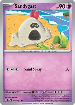 Sandygast 090/191 - Common - Reverse Holofoil