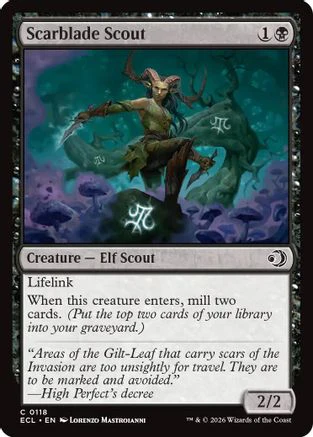 Scarblade Scout (ECL-118) - Lorwyn Eclipsed Foil