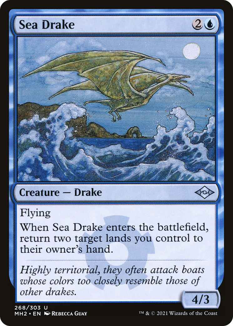Sea Drake (MH2-268) - Modern Horizons 2 Etched Foil