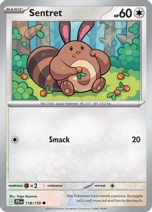 Sentret 118/159 - Common - Reverse Holofoil