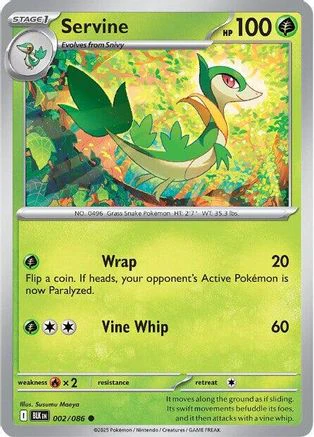Servine 002/086 - Common - Reverse Holofoil