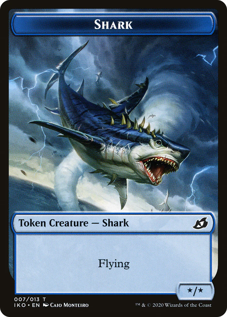 Shark (IKO-007) - Ikoria: Lair of Behemoths Tokens Foil