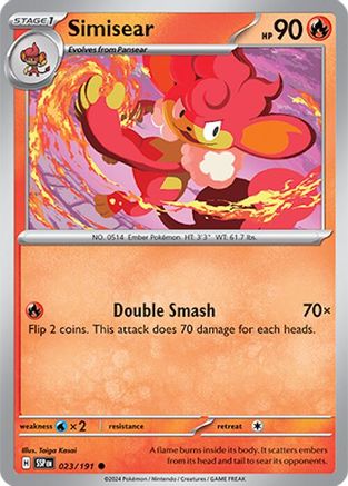 Simisear 023/191 - Common - Reverse Holofoil