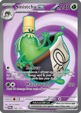 Sinistcha ex 189/167 - Ultra Rare - Holofoil
