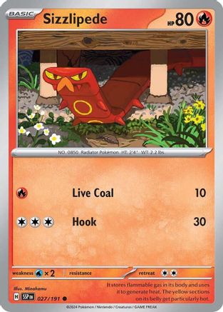 Sizzlipede 027/191 - Common - Reverse Holofoil