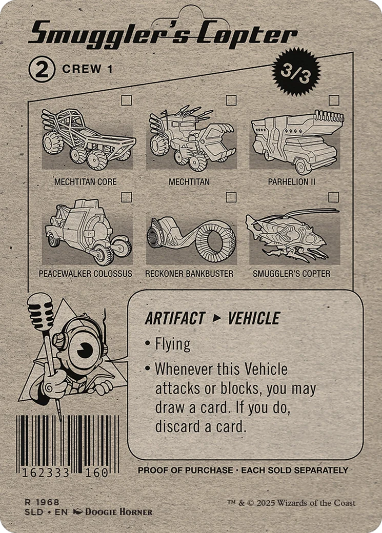 Smuggler's Copter // Smuggler's Copter (SLD-1968) - Secret Lair Drop (Borderless) Foil - Image 2